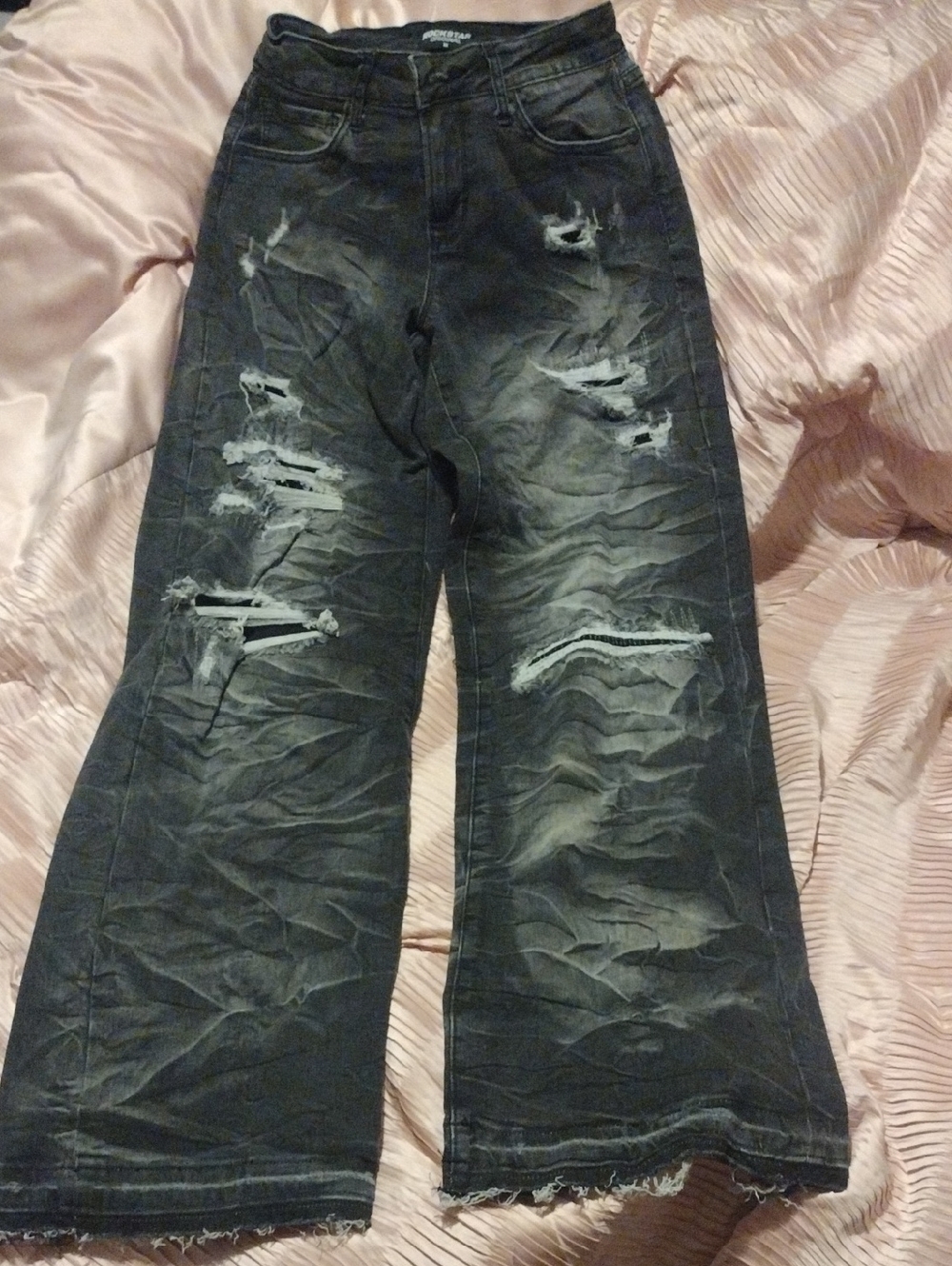 Black Distressed Jeans